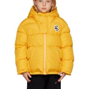 Off-White Kids Yellow Puffer Jacket